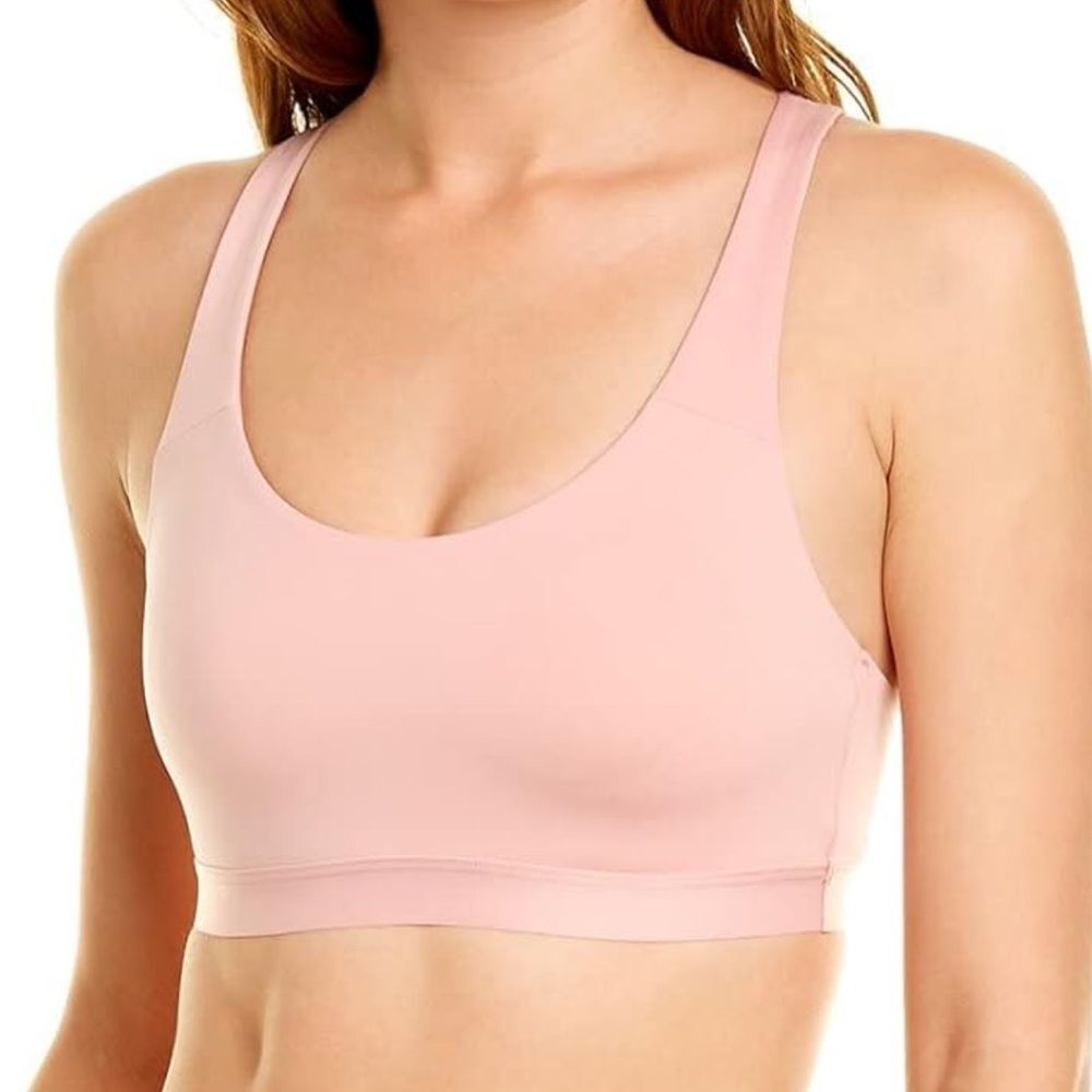 b.tempt'd by Wacoal Womens b.Active Racerback Sport Crop, Blush Pink Small NEW